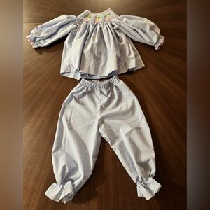 Blue and White Gingham Set, 18 months